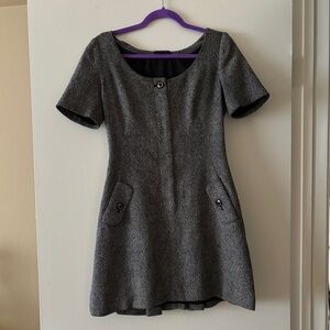 Cold weather tweed mini Rachel Zoe dress